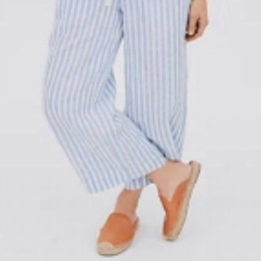 J. Crew Leather Espadrille Mule Size 11
